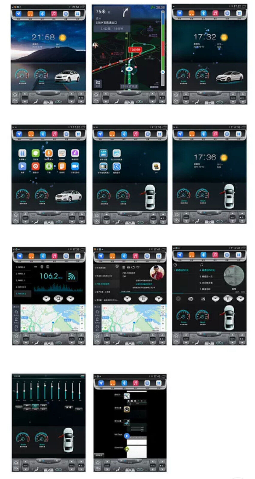 Wifi 9.7 10-17 for Volkswagen for VW for Tiguan 4+64g GPS Navigation radio Car Android