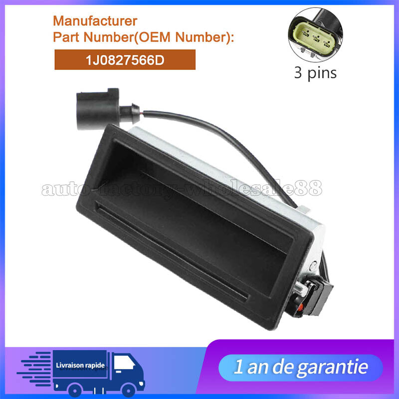 POIGNEE BOUTON DU HAYON COFFRE ARRIERE POUR for VW for Bora for GOLF 4 et VARIANT 1J0827566D