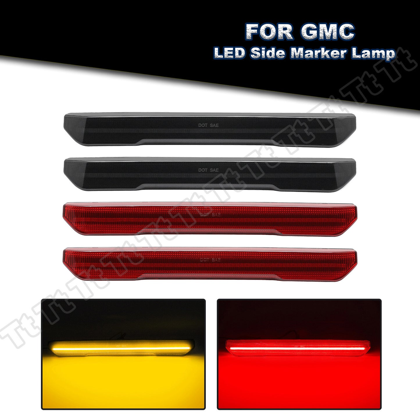 2020 - 24 for GMC for Sierra 2500HD 3500HD Ancheng LED Segame Brightening Red Cream