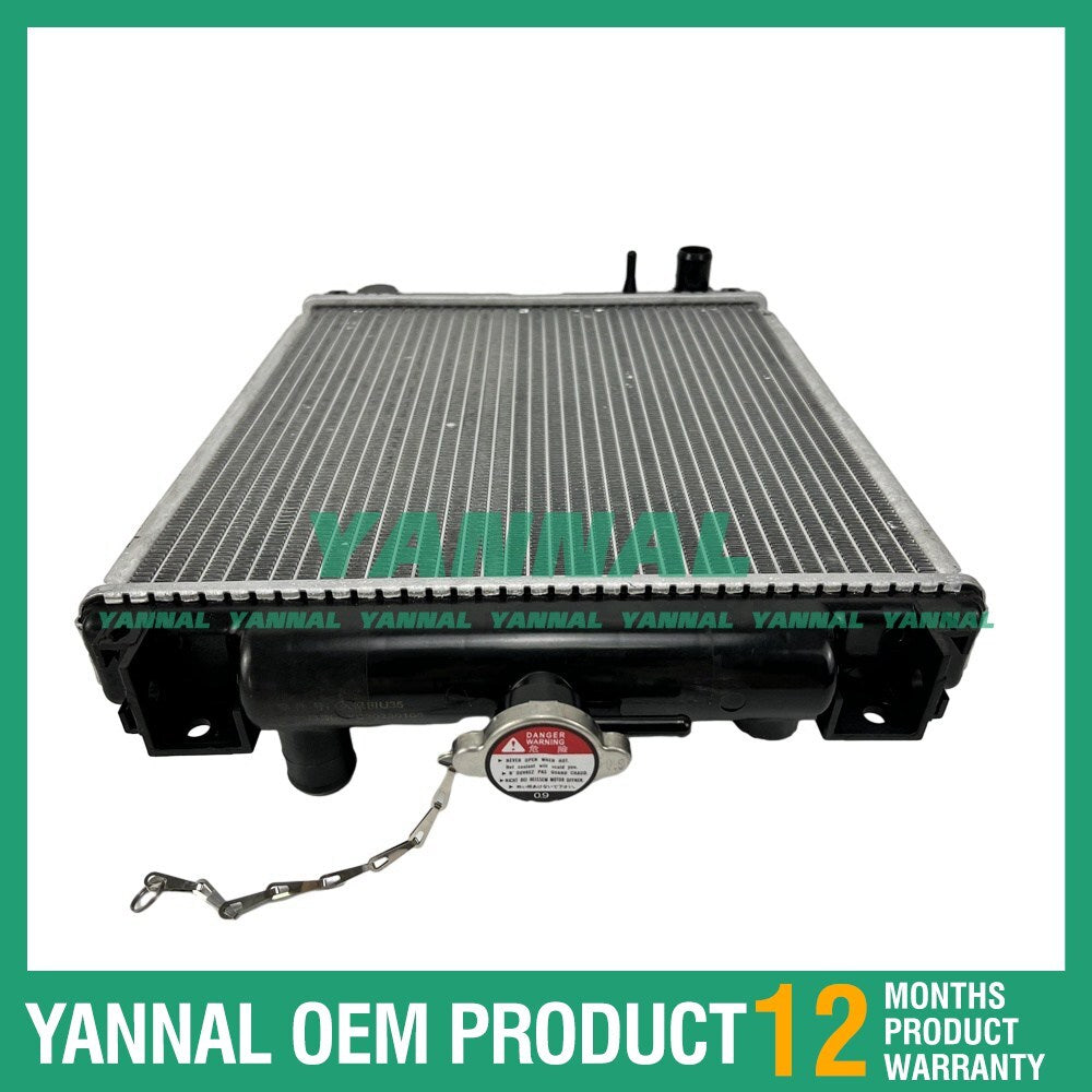 The Assy RC411-42300 radiator is suitable for Kubota KX91-3 U35-3 engines with a D1703 engine.