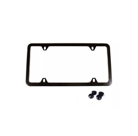 1 piece car license plate frame cover cap trunk 4-hole black for Subaru