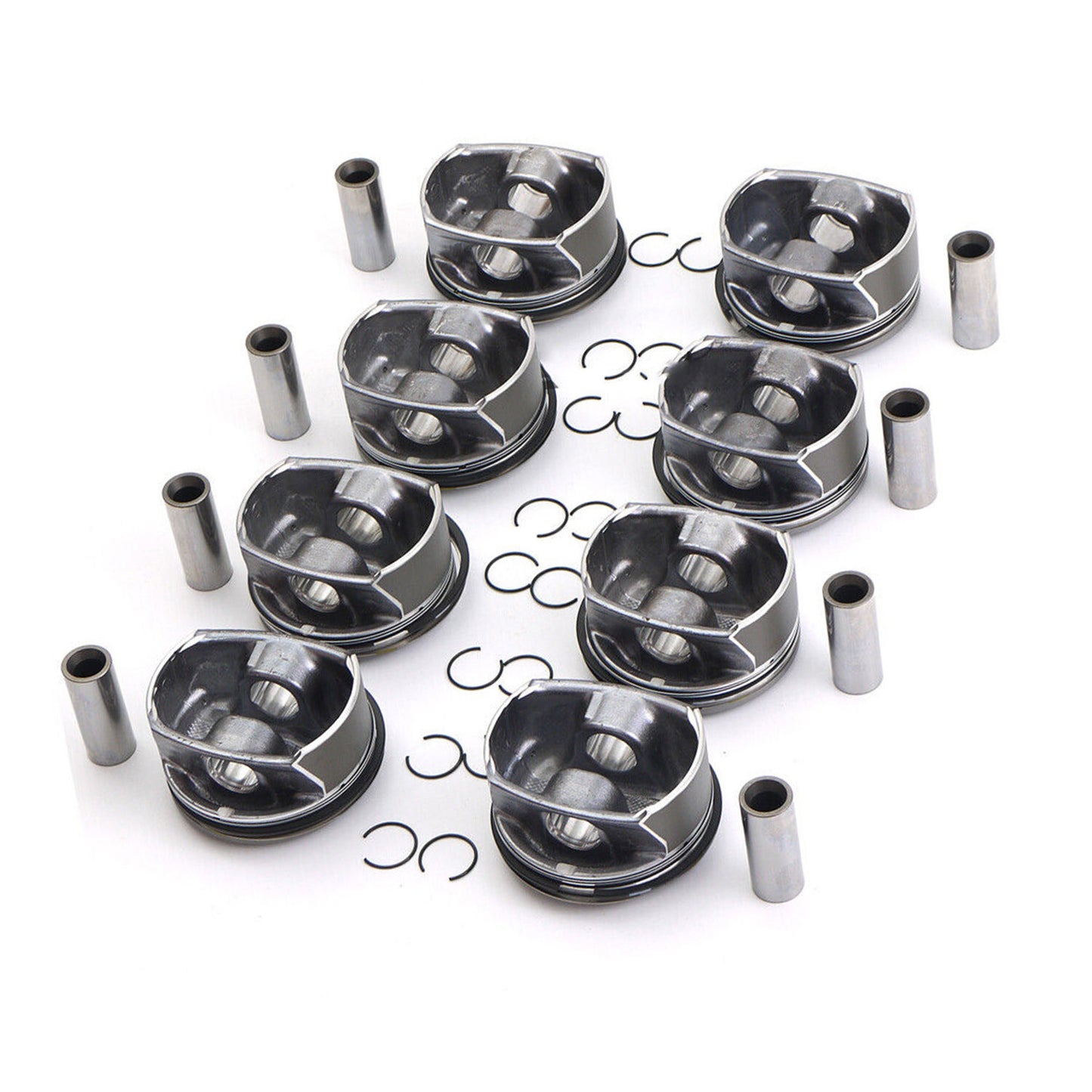 8pc Pistons  Rings Kit for Porsche for Cayenne for Panamera S GTS 4.8L V8 957 970
