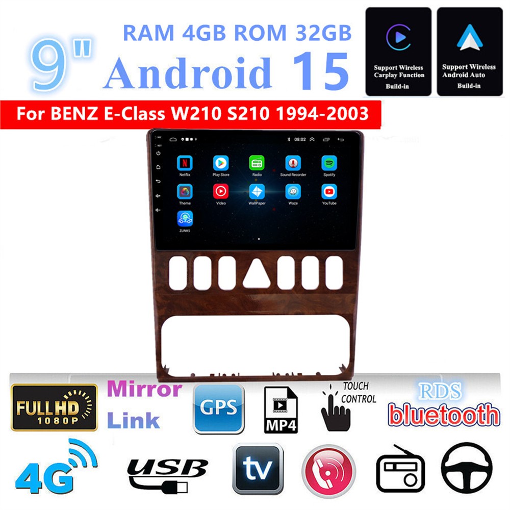 9Car Stereo Radio GPS Carplay for Mercedes for Benz E-Class W210 S210 1994-2003 ?