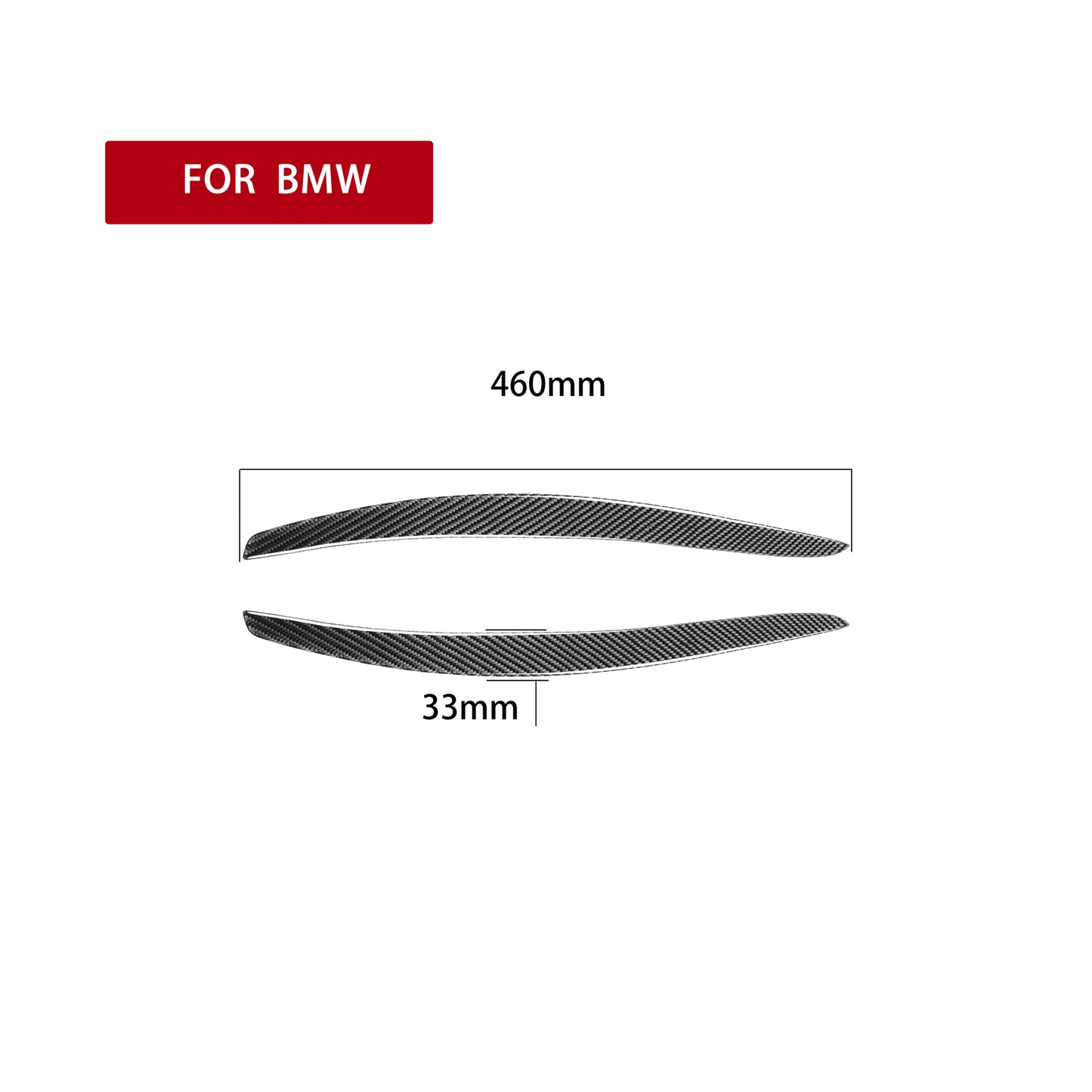 Carbon Fiber Headlight Eyelids Eyebrow Cover for BMW 3 Series E92 E93 M3 2006-12