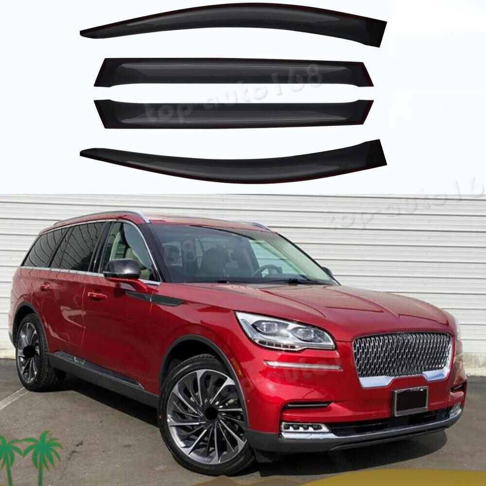 for Lincoln Aviator 2020-2024 Smoke Window Visors Sun Rain Guard Vent Deflectors