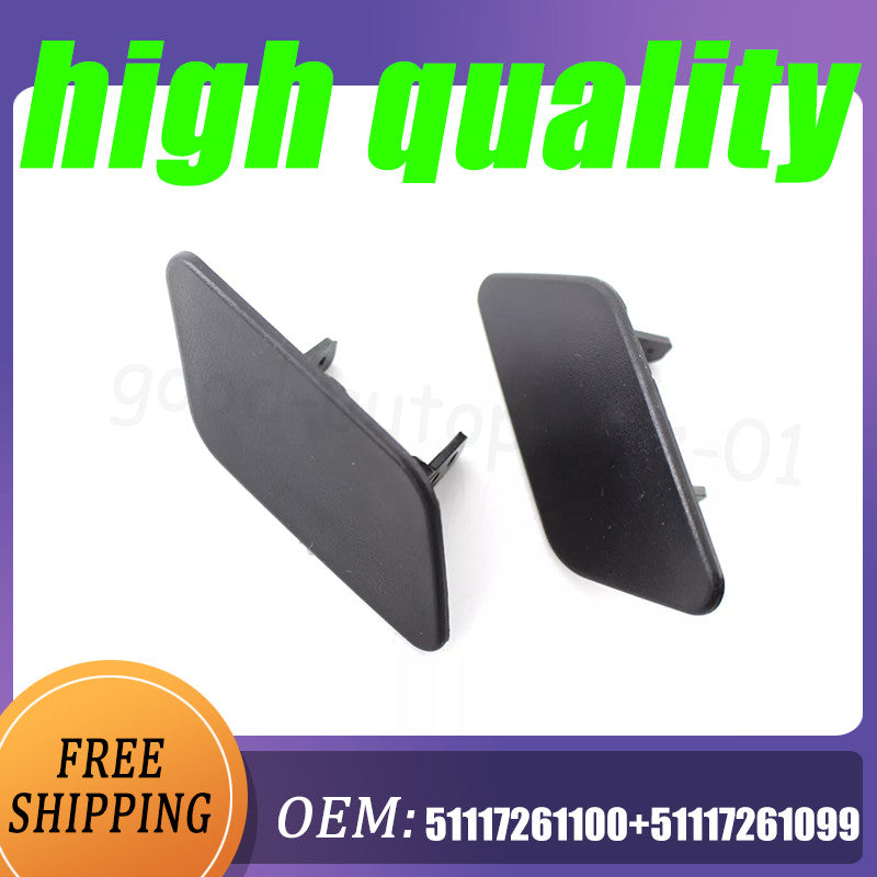 2-Pack Anti-Collision Headlight Washing Machine Cover for BMW X3 F2511-14 51117261099/100