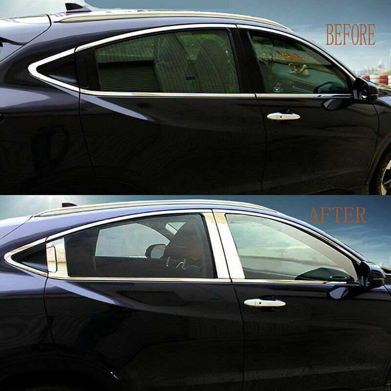 Pillar Posts Window Molding Cover Trim Chrome for Honda Vezel HR-V HRV 2016-2022