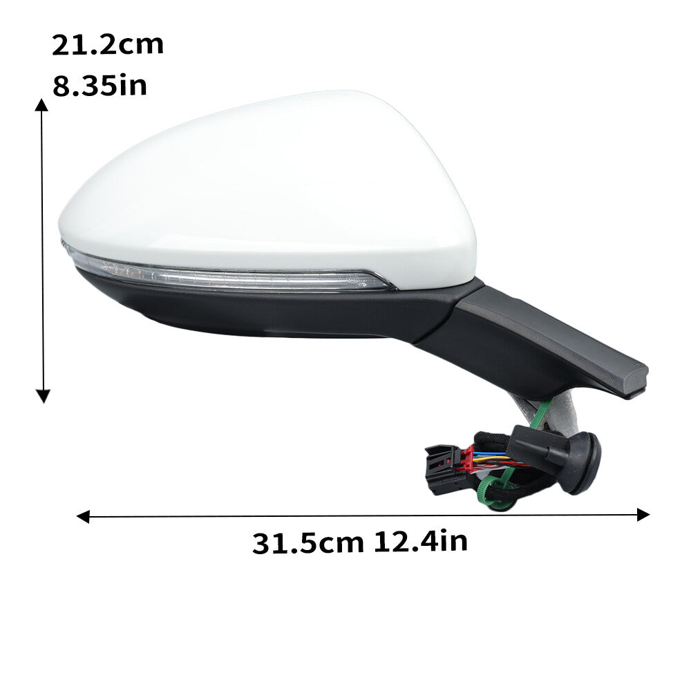 F¨¹r for VW for Golf VII MK7 12-20 Rechts Au?enspiegel Spiegel Elektrisch Heizung Wei?