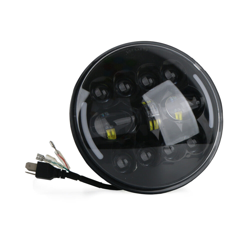 7-inch LED headlights, high/low angel eye LEDs, suitable for motorcycles, for Harley-Davidson , for Honda , for Yamaha .