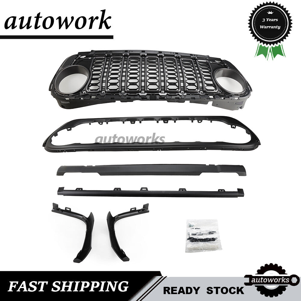 for Jeep for Wrangler JL Upgrade to 2024 JL 2018-2023 NEW Front Grill Bumper Grille