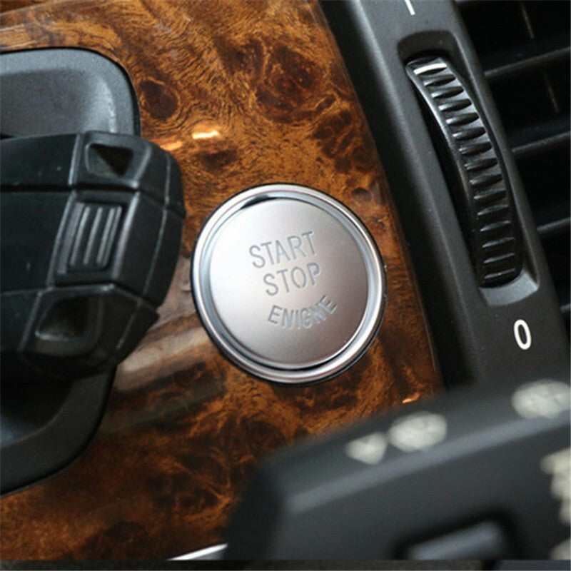 Start Stop Engine Button Switch Cover for BMW E90 E60 E84 E83 E70 E71 E72 Silver
