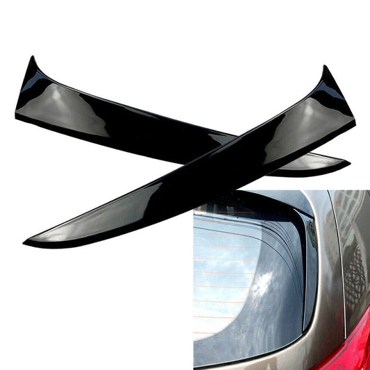 2x Rear Window Spoiler Side Wing Cover Trim Fit for Kia Sportage R 2011-2015 Black