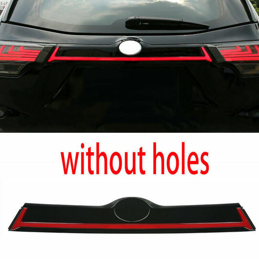 Black Rear Door Trunk LED Tail Light Cover Panel for Toyota Highlander 2015-2019