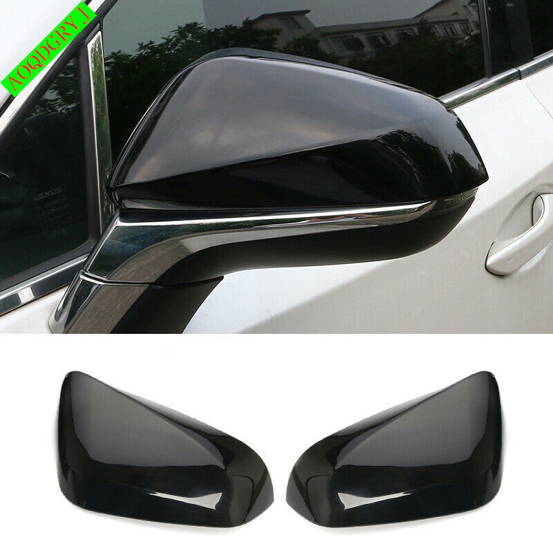 Glossy Black Rearview Mirror Cover Trim Cap for LEXUS NX200t NX300h 2015-2021