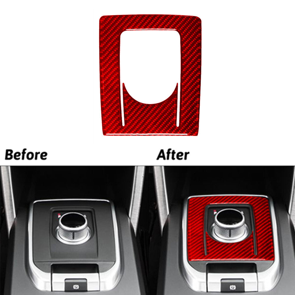 Red Carbon Fiber Shifter Console Trim for Land Rover Discovery Sport 2015-2019