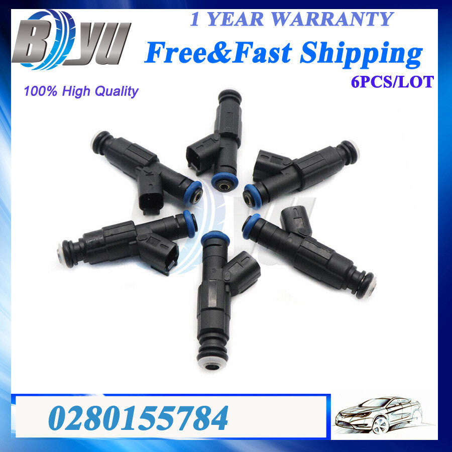 Fuel Injector6 for Jeep 4.0L 99-04 Cherokee Grand Cherokee for Wrangler 0280155784