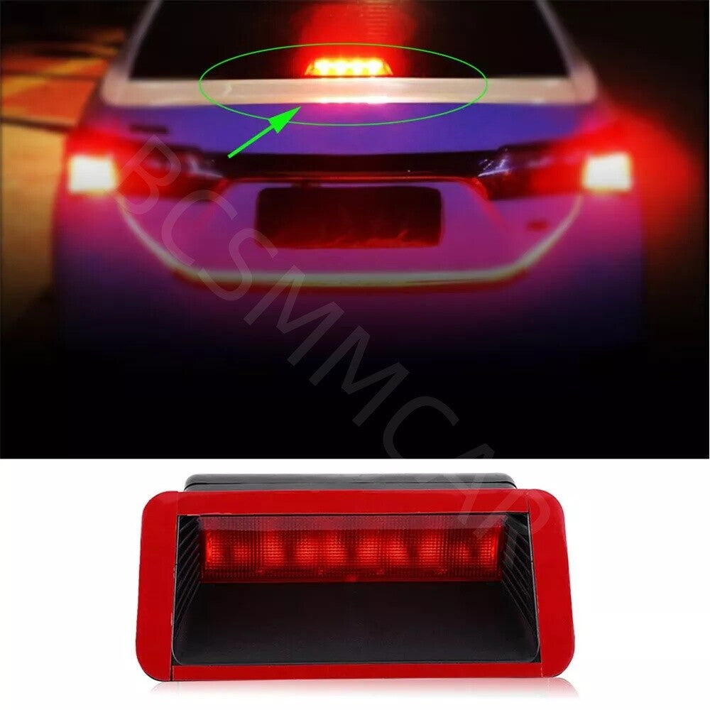 Car Rear Tail Light Third Brake Stop Indicator Lamp 12V LED Warning Light Red