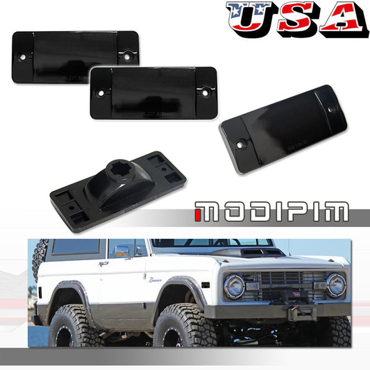 Suitable for 70-77 for Ford for Mustang and 69-72 for Ford F-Series front and rear fender side marker lights.