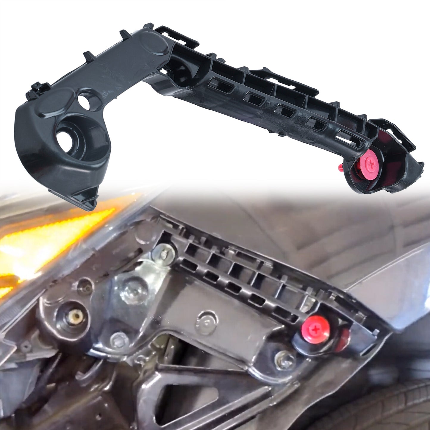 Left+Right 52116-02460 for Toyota for Corolla Front Bumper Retainer Support Bracket