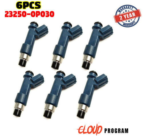 6-piece fuel injector nozzle set 23250-0P030 suitable for Toyota 01-09 4Runner Tacoma Tundra FJ