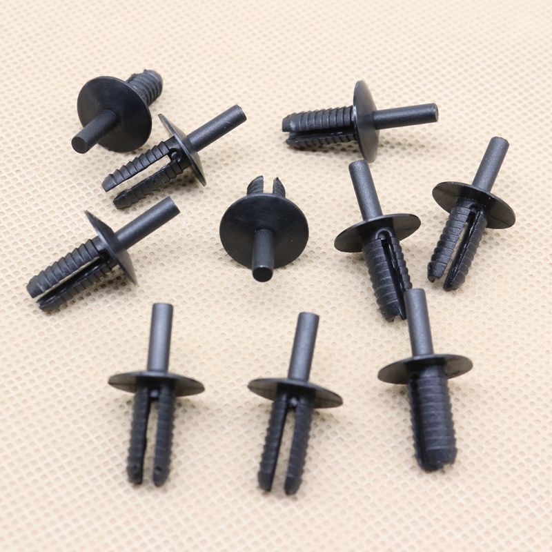 10-Pack Mudguard Liner Extension Rivet Push-Type Clips for BMW 51717007296