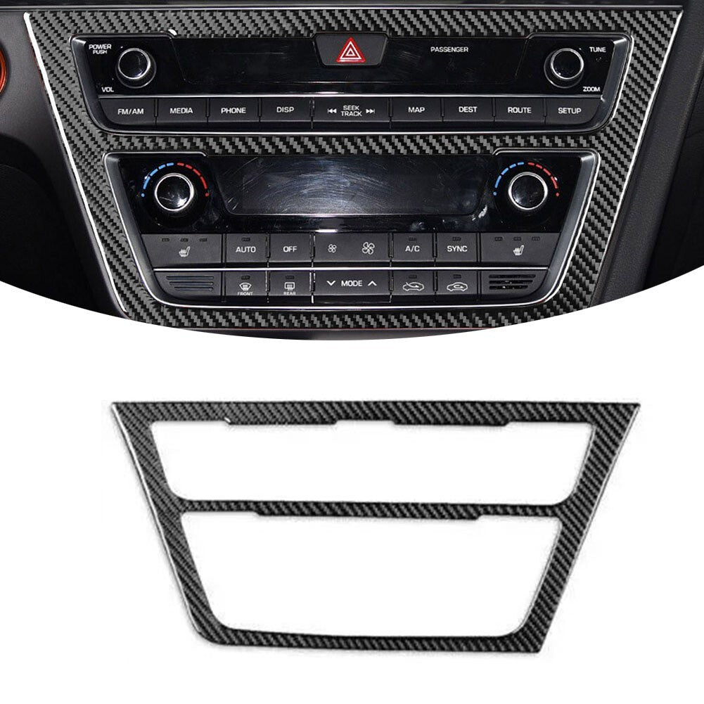 Carbon Fiber Car Panel Cover Trim for Hyundai For Sonata 9th New 2015-2017