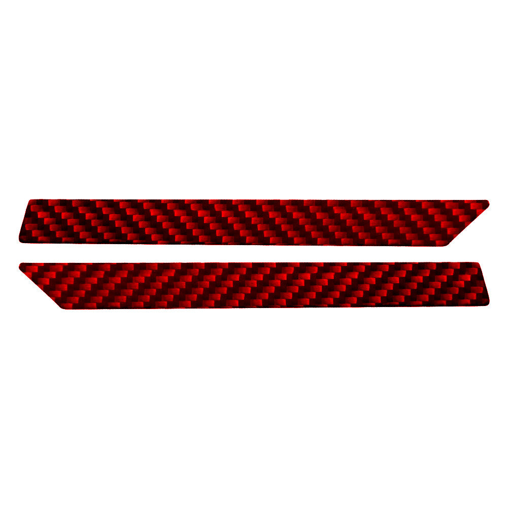 2X Red Carbon Fiber Front Door A-Pillar Cover Trim for Honda Ridgeline 2017-2020