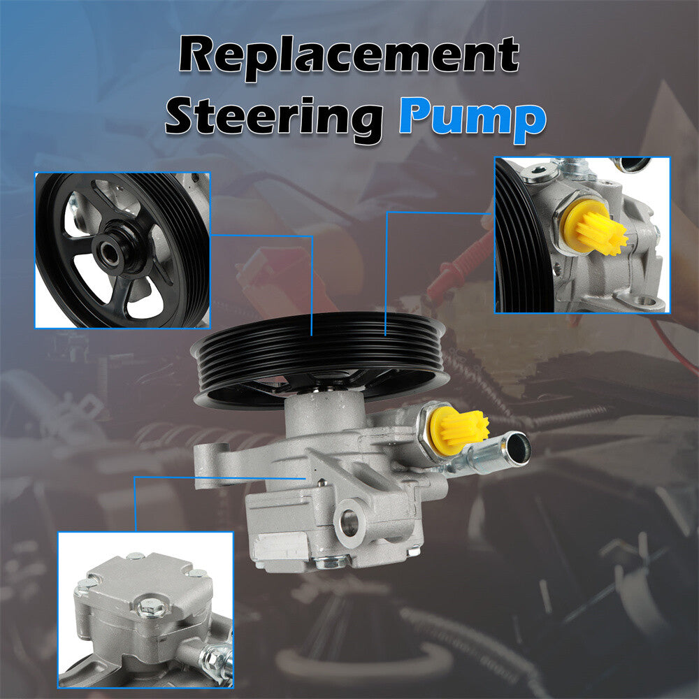 Power Steering Pump for Buick Enclave for Chevrolet Traverse for GMC Acadia for Saturn 3.6L