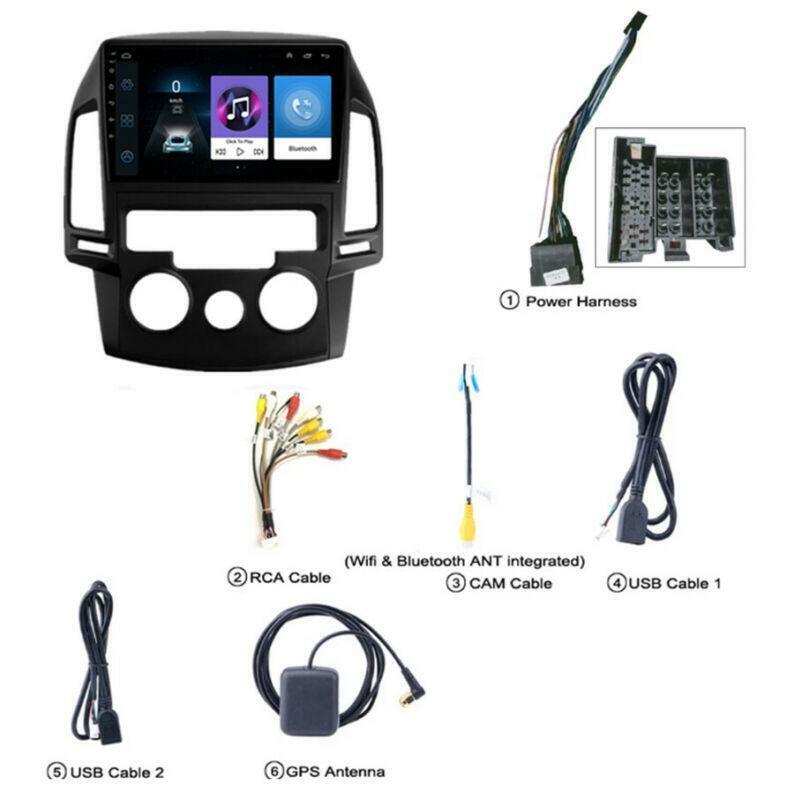 for Hyundai I30 Manual AC 2006-2011 Stereo Radio GPS NAVI 9in Android 10.1 16GB