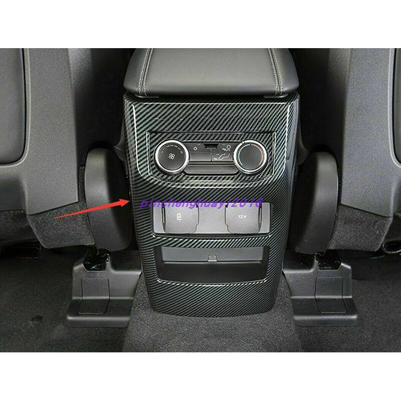 for Ford Explorer 2020-22 Carbon Fiber Rear air outlet vent Anti-kick panel trim