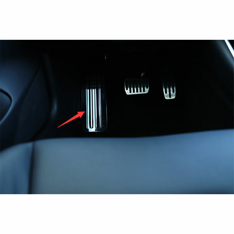 for Tesla Model 3 2017-2022 Black steel Left Foot Rest Pedal Panel Cover Trim