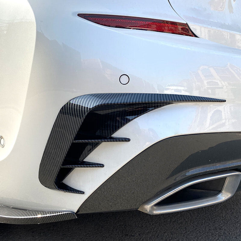 Carbon Fiber Rear Bumper Spoiler Air Vent Trim Cover for BMW 3 Series G20 19-22