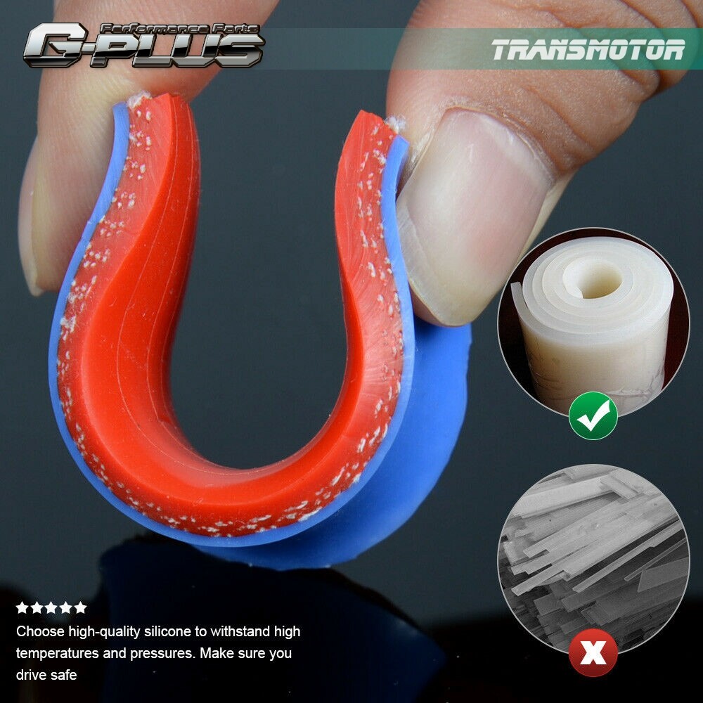 Suitable for 2003-2007 for Nissan 350Z Fairlady Z33 VQ35DE red silicone radiator hose.