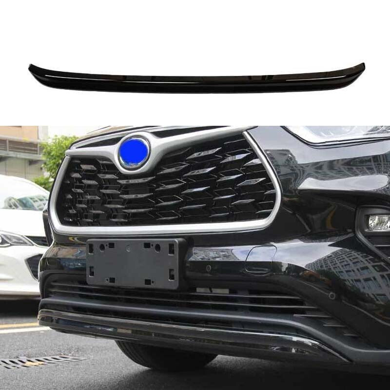 Gloos Black for Toyota Highlander 1pcs 2020-2022 Front Bumper Grille Lower Strip