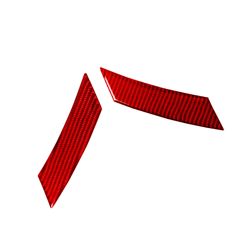 Red Carbon Fiber Rear Door Panel Trim for Land Rover Discovery Sport 2015-2019