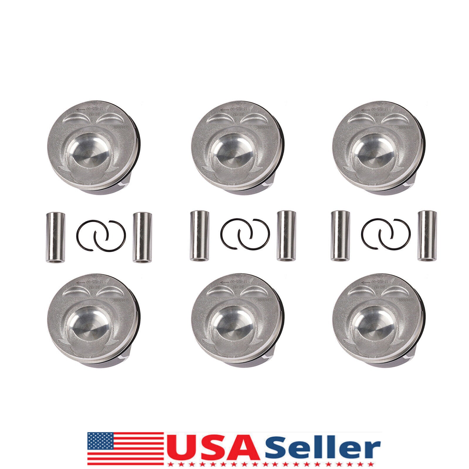 6x Pistons Rings Set for Audi Q7 for VW for Passat Touareg CC VR6 3.6L Engine 03H198151B