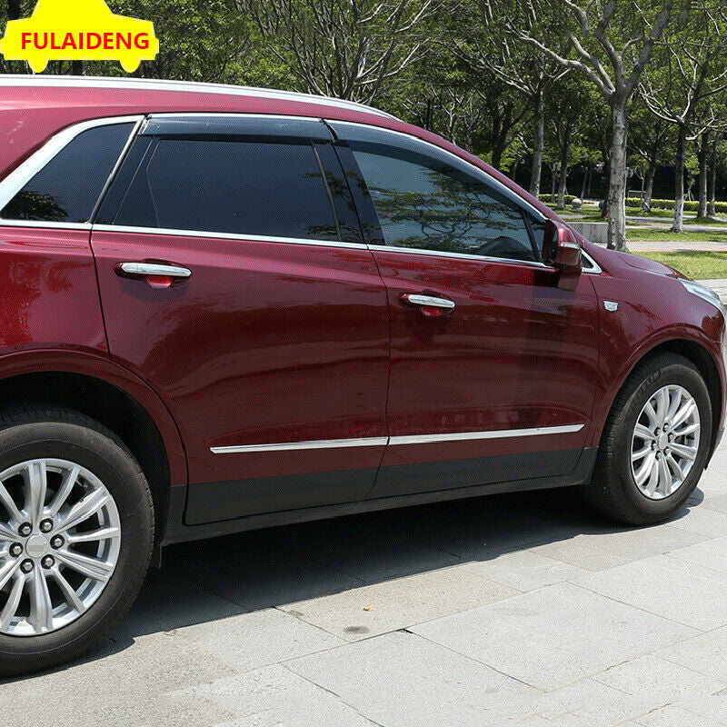 4P for Cadillac XT5 2017-2023 Chrome Decorate Side Door Body Molding Strip Trims