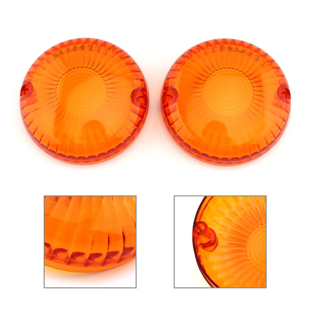2x Turn Signal Light Lens Cover for Yamaha V Star 650 1100 Vmax 1200/1700 Amber