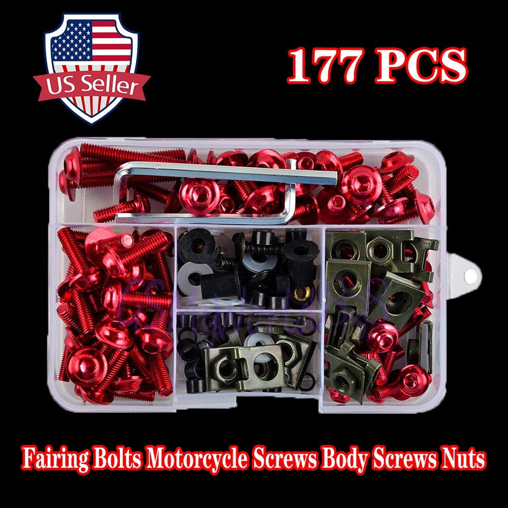 177pcs Fairing Bolts Screws Body Nuts Windshield fit for GSXR600/750/1000 SV SFV