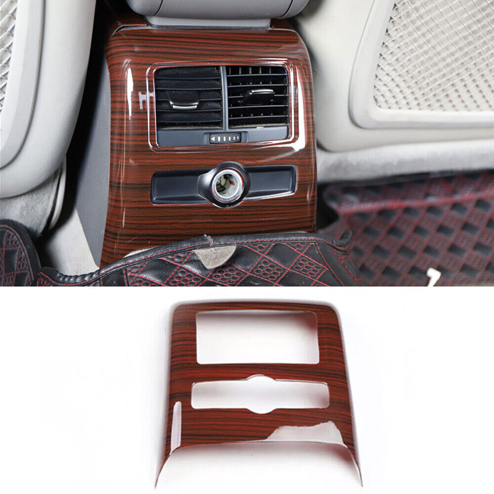 for Audi A6 2008-2011 Peach Wood Grain Inner Rear Air Outlet Vent Cover Decor 1P
