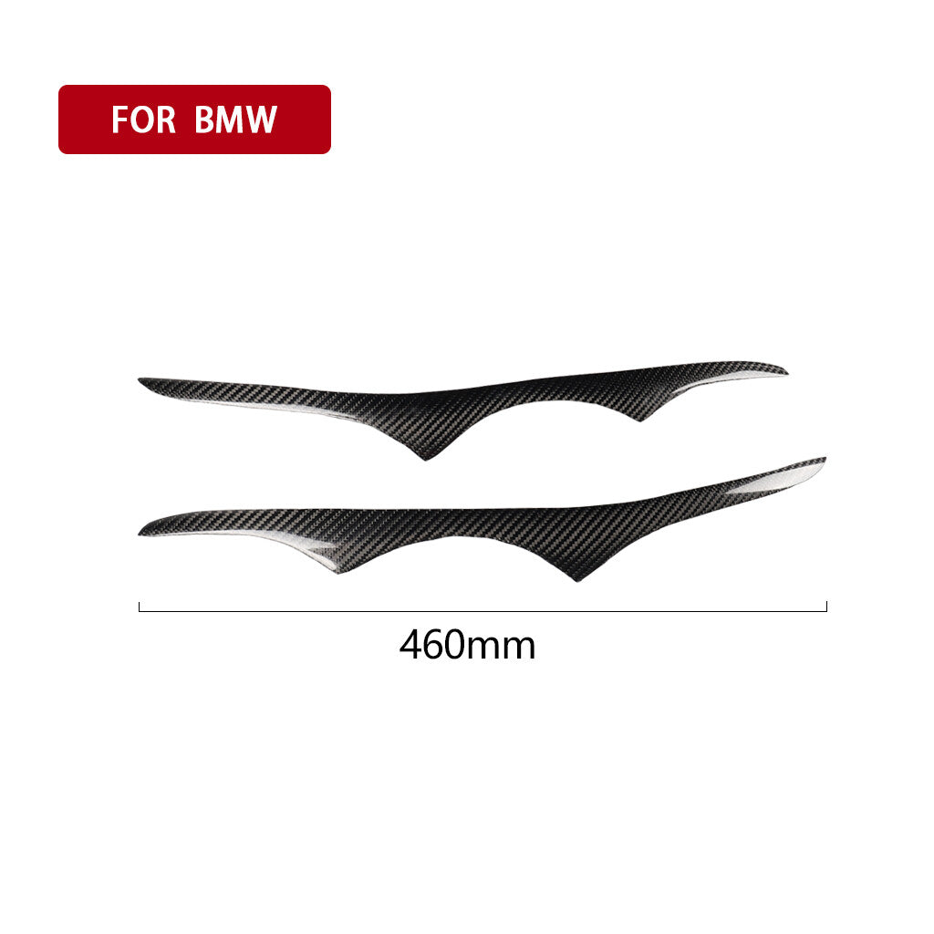 Carbon Fiber Headlight Eyelids Eyebrow Trim for BMW 07-2012 E92 COUPE E93 2-Door