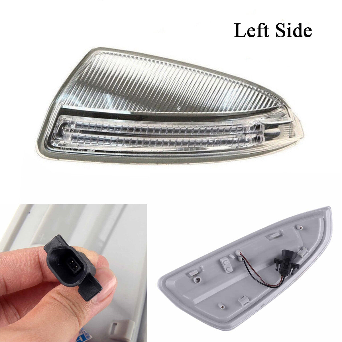 Left door mirror turn signal light 1649061300, applicable to for Mercedes W164 ML350, 2008-2014.