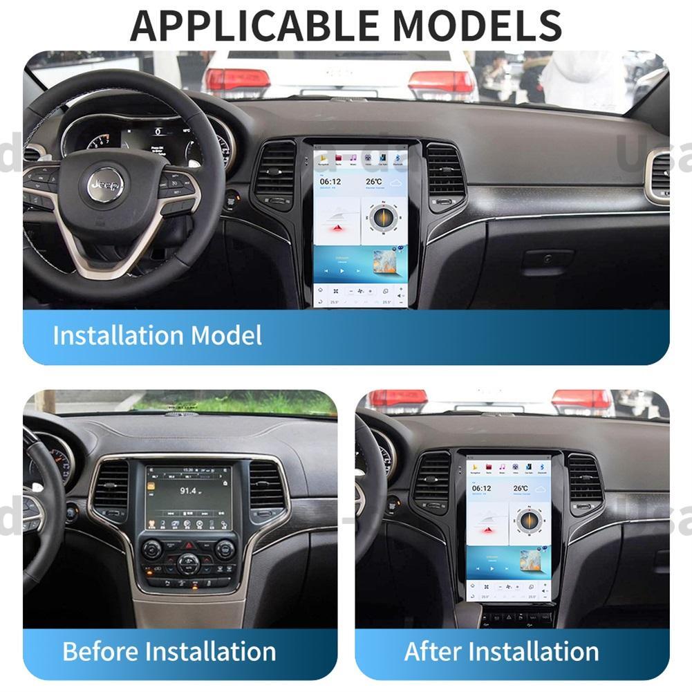 13.6 Car GPS Navigation for Jeep Grand Cherokee 2011-2013 Radio Stereo 8+128G