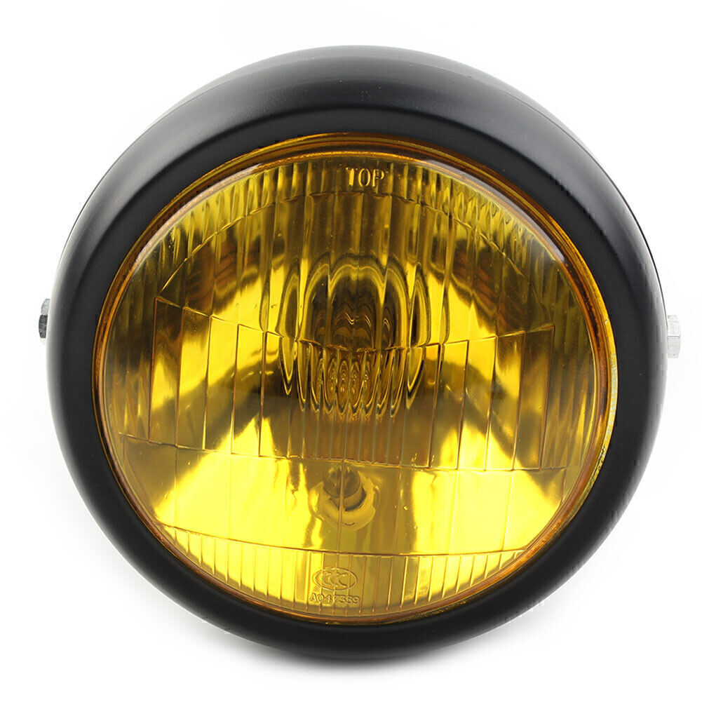 for Harley Dyna FXDL Softai Sportster 5.75 Retro Headlight Yellow Motorcycle