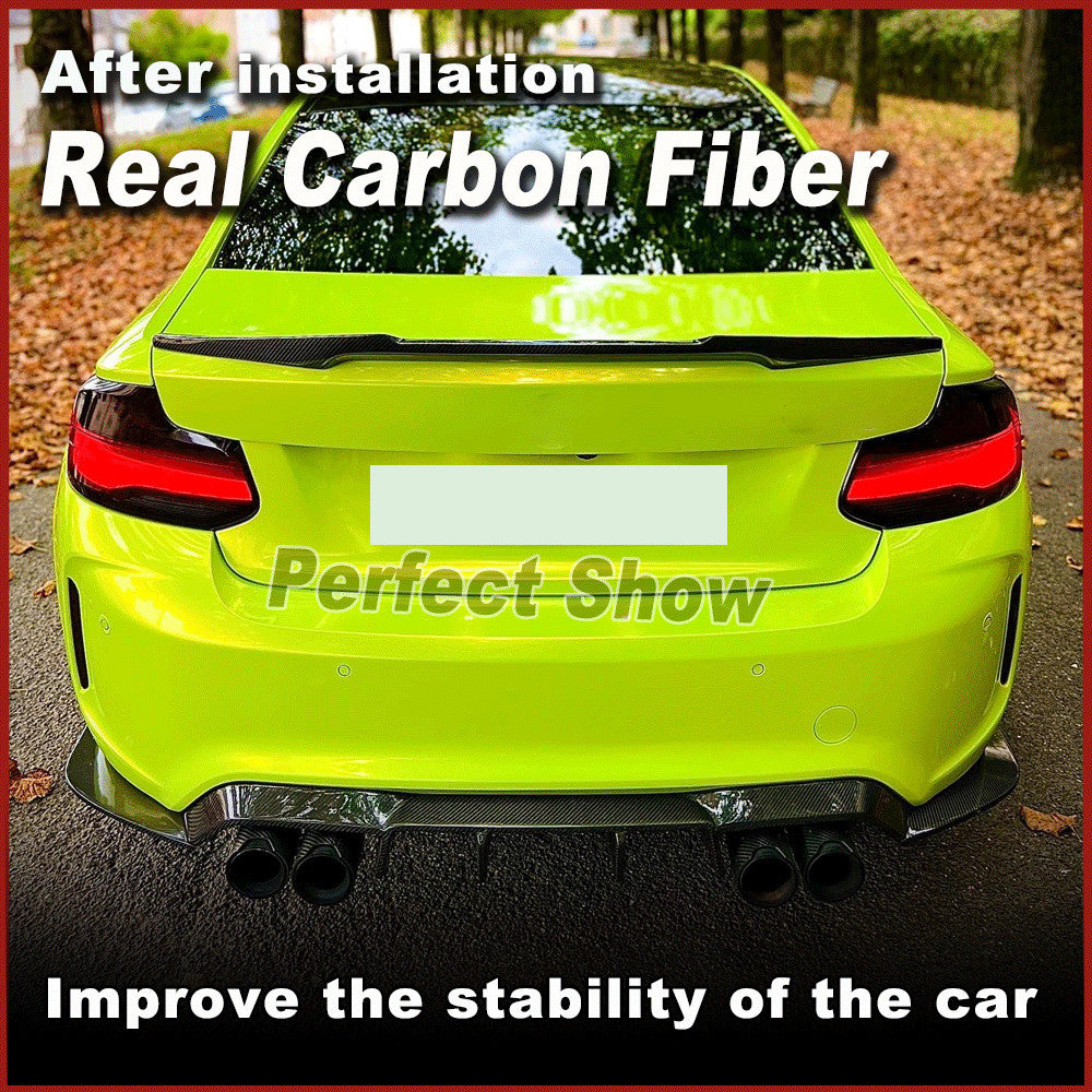 Fit for BMW F87 M2 M2C Coupe Real Carbon Fiber Rear Bumper Lip Diffuser Spoiler