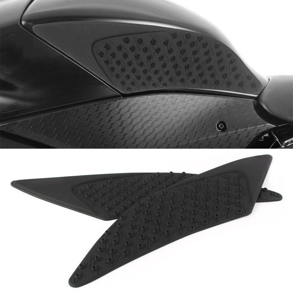 Gas Tank Pad Traction Side Knee Fuel Grip Decal Fit for YAMAHA YZF R6 2017-2018 BLK