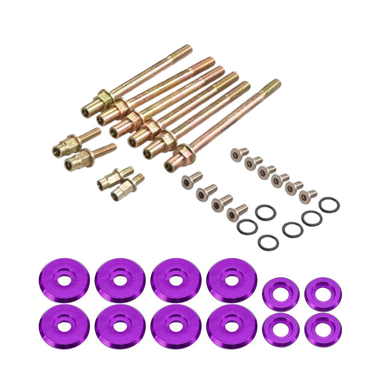 Low Profile Engine Valve Cover Washer Bolt Kit for Acura for Honda for Civic RSX Purple