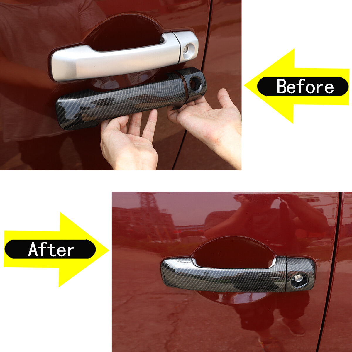 Genuine carbon fiber center console gear indicator sticker decoration for Toyota Tacoma