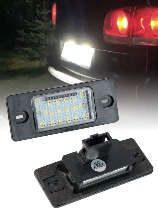 2Pcs LED Licence Number Plate Light for VW for GOLF 4 5 Error Free 6000K Xenon White