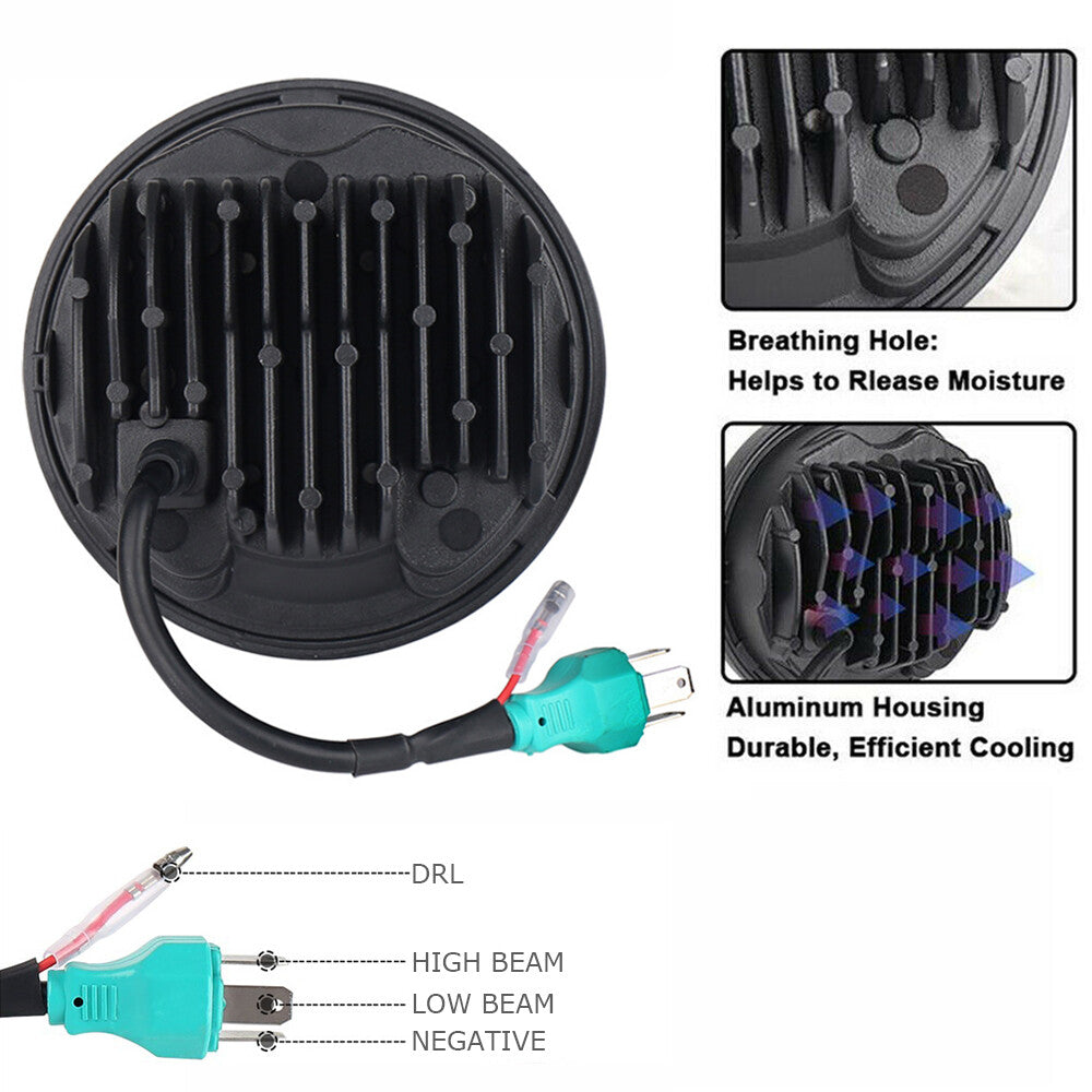 5-3/4 inch to 5.75 inch motorcycle LED headlight DRL for Harley-Davidson Touring Sportster
